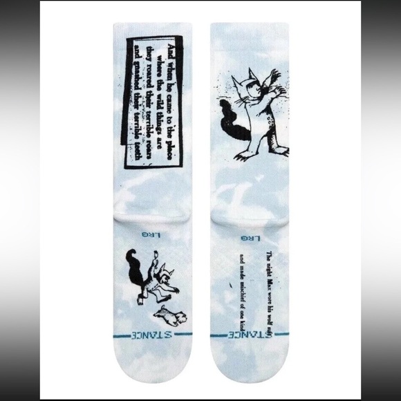 Stance Where The Wild Things Are Crew Socks Kids Large 3-5.5, NWT - Picture 5 of 8